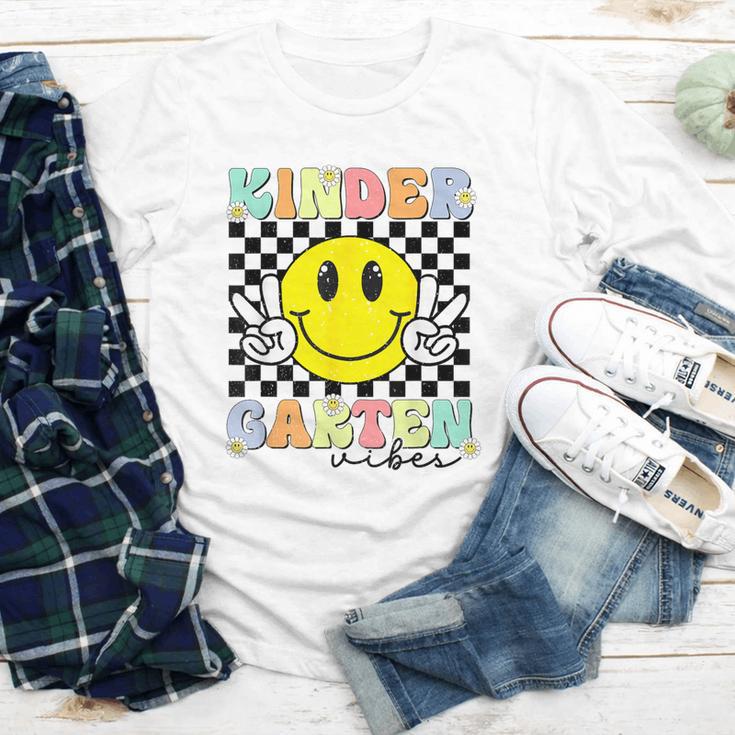 Girls Kindergarten Vibes Smile Face Back To School Kinder Youth Long Sleeve Tee Girls Kindergarten Vibes Smile Face Back To School Kinder Youth Long Sleeve Tee