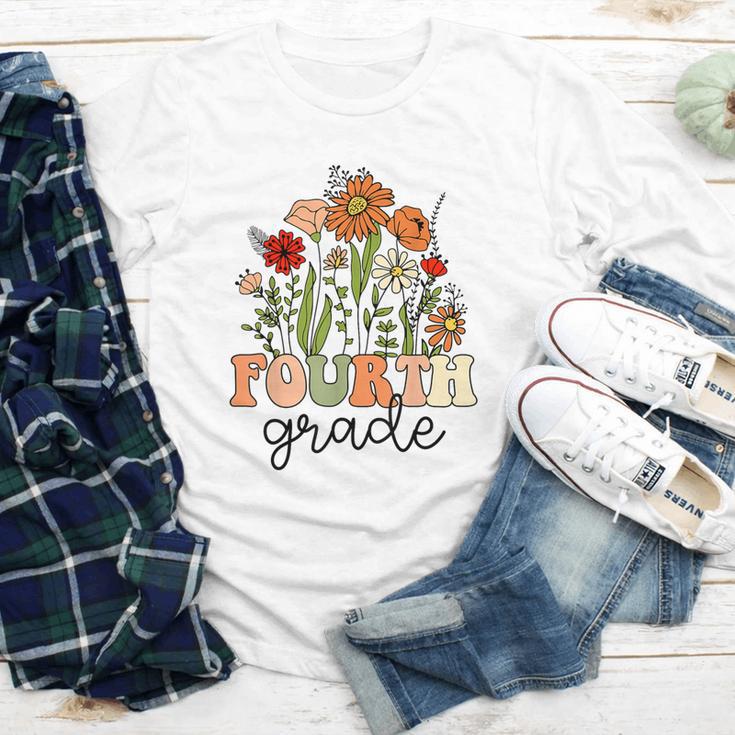 Groovy Fourth Grade Wildflowers Back To School 4th Grade Youth Long Sleeve Tee Groovy Fourth Grade Wildflowers Back To School 4th Grade Youth Long Sleeve Tee