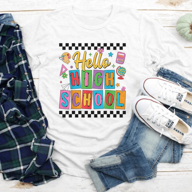 Hello Highshool First Day Of School Back To School Boy Girls Youth Long Sleeve Tee