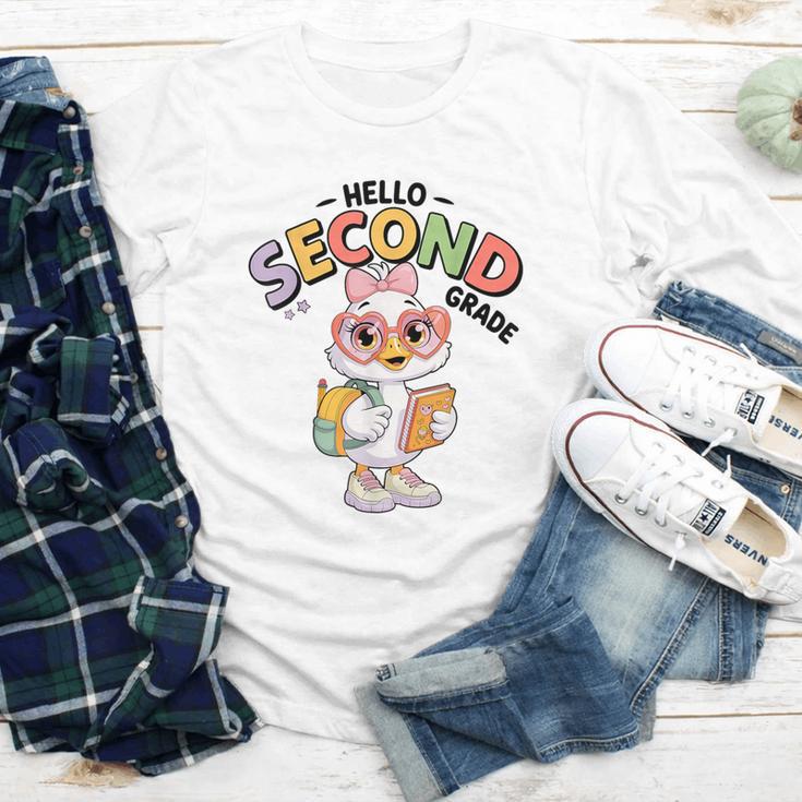 Hello Second Grade Cute Goose Back To School 2nd Grade Girls Youth Long Sleeve Tee Hello Second Grade Cute Goose Back To School 2nd Grade Girls Youth Long Sleeve Tee