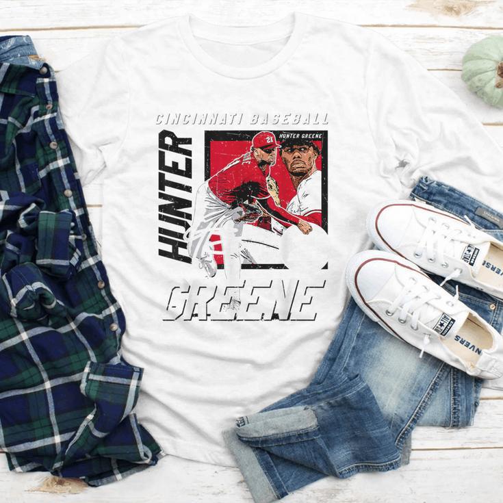 Hunter Greene Cincinnati MLB Baseball Players MLBHGR203M Youth Long Sleeve Tee