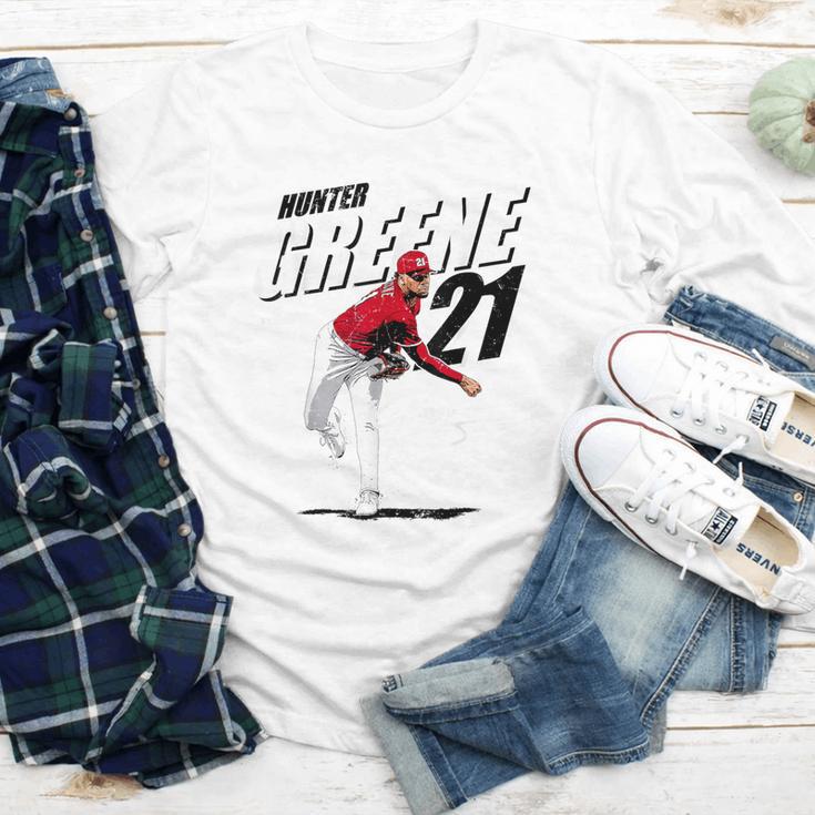 Hunter Greene Cincinnati MLB Baseball Players MLBHGR204M Youth Long Sleeve Tee Hunter Greene Cincinnati MLB Baseball Players MLBHGR204M Youth Long Sleeve Tee