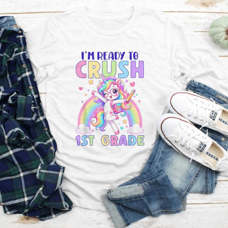 I'm Ready To Crush 1st Grade Unicorn Girls Back To School Youth Long Sleeve Tee I'm Ready To Crush 1st Grade Unicorn Girls Back To School Youth Long Sleeve Tee