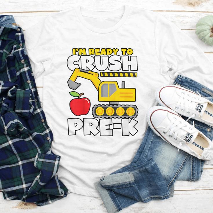 I'm Ready To Crush Pre-K Excavator Back To School Boys Youth Long Sleeve Tee I'm Ready To Crush Pre-K Excavator Back To School Boys Youth Long Sleeve Tee