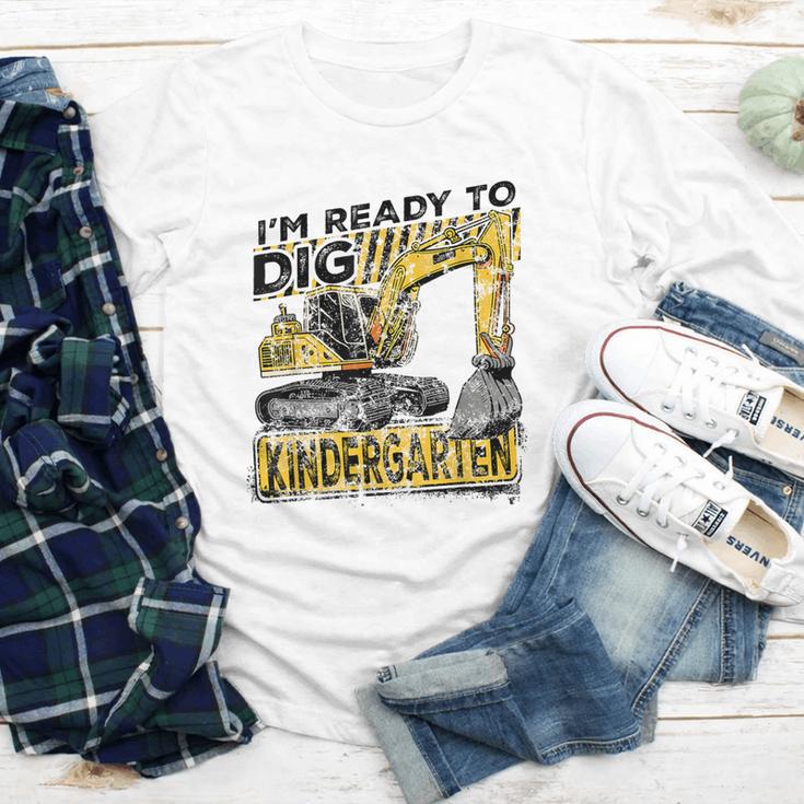 I'm Ready To Dig Kindergarten Back To School Excavator Youth Long Sleeve Tee