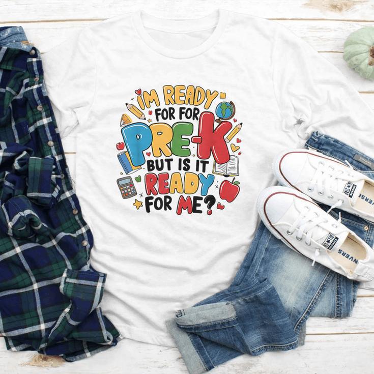 I'm Ready For Pre-K But Is It Ready For Me Back To School Youth Long Sleeve Tee I'm Ready For Pre-K But Is It Ready For Me Back To School Youth Long Sleeve Tee