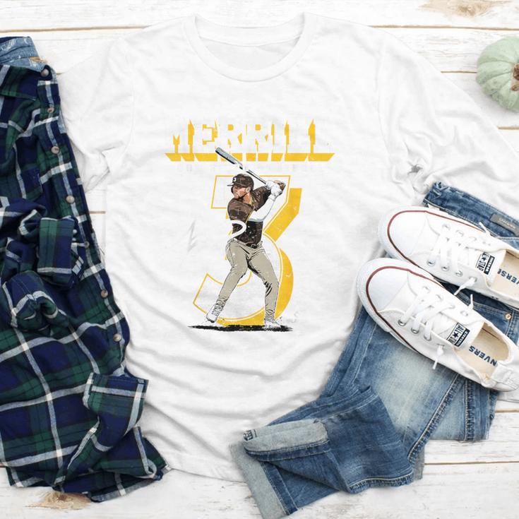 Jackson Merrill San Diego MLB Baseball Player MLBJME201M Youth Long Sleeve Tee Jackson Merrill San Diego MLB Baseball Player MLBJME201M Youth Long Sleeve Tee