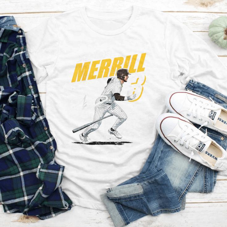 Jackson Merrill San Diego MLB Baseball Player MLBJME204M Youth Long Sleeve Tee Jackson Merrill San Diego MLB Baseball Player MLBJME204M Youth Long Sleeve Tee