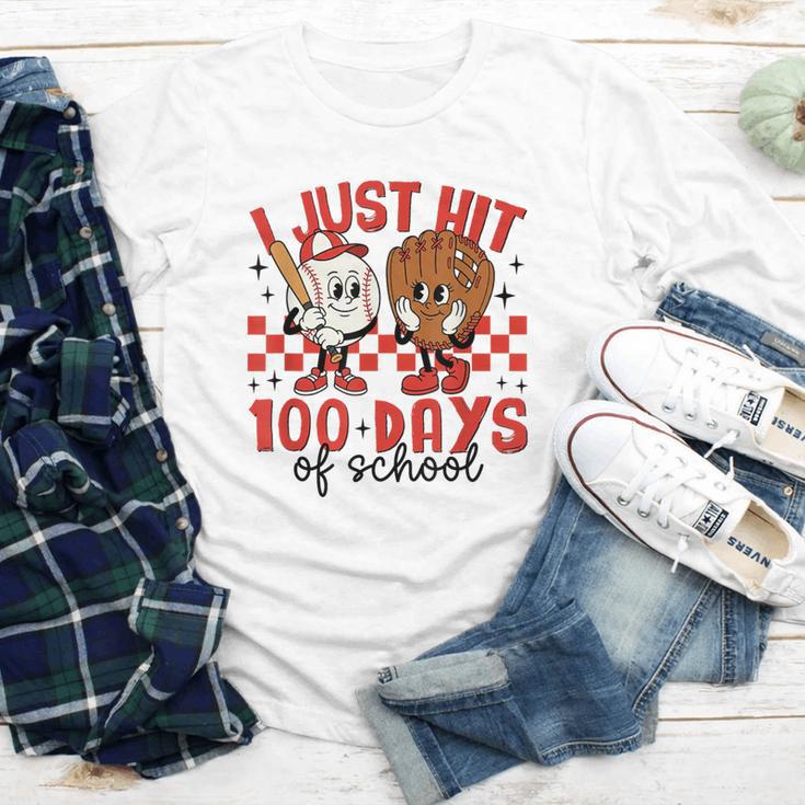 I Just Hit 100 Days Of School Baseball 100th Day Teacher Kid Youth Long Sleeve Tee I Just Hit 100 Days Of School Baseball 100th Day Teacher Kid Youth Long Sleeve Tee