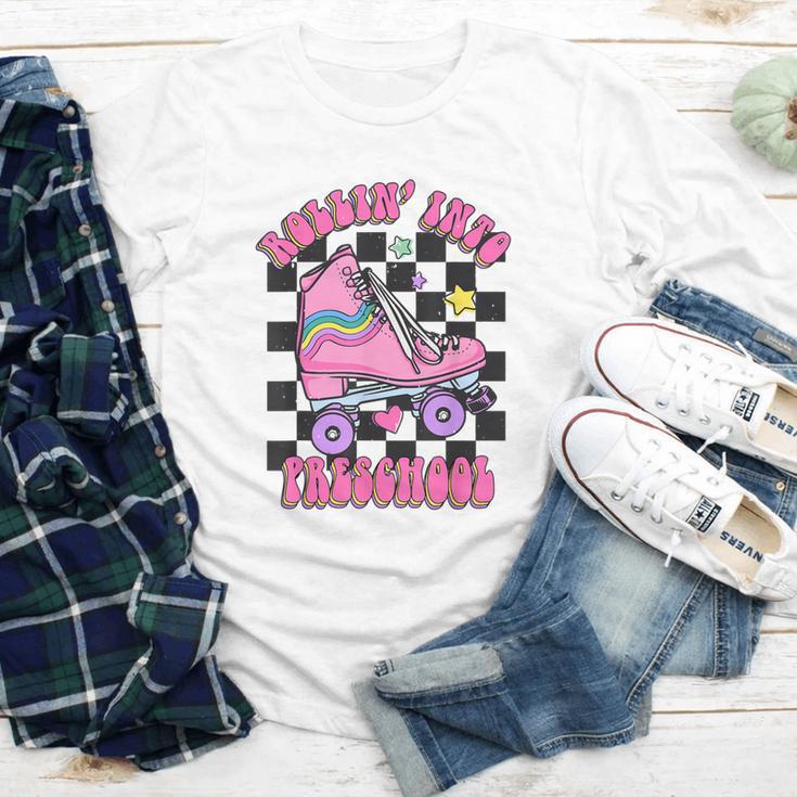 Kids Back To School Skating Rollin Into Preschool Youth Long Sleeve Tee Kids Back To School Skating Rollin Into Preschool Youth Long Sleeve Tee