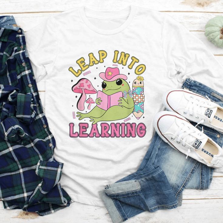 Leap Into Learning Cute Frog Kawaii Back To School Kids Youth Long Sleeve Tee Leap Into Learning Cute Frog Kawaii Back To School Kids Youth Long Sleeve Tee