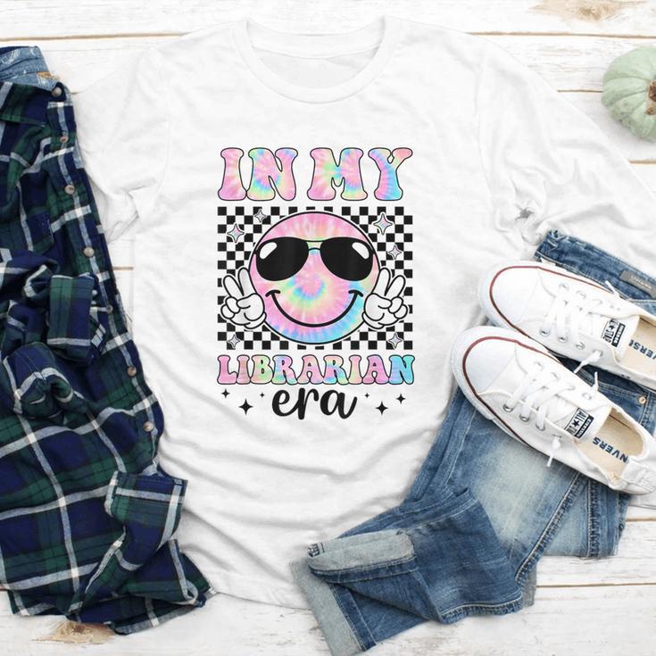 In My Librarian Era Groovy Tie Dye Back To School Youth Long Sleeve Tee In My Librarian Era Groovy Tie Dye Back To School Youth Long Sleeve Tee