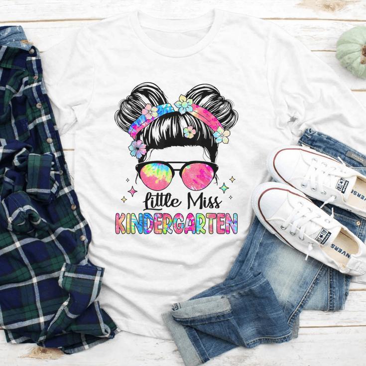 Little Miss Kindergarten Girls Kids Back To School Kinder Youth Long Sleeve Tee