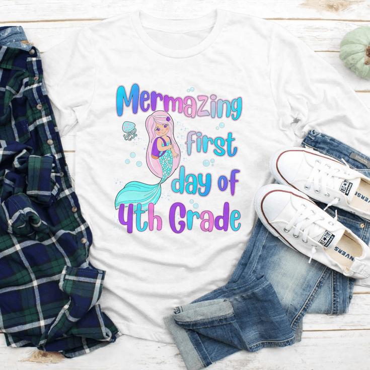 Mermazing First Day Of Fourth Grade Back To School Mermaid Premium Tri-Blend Youth Long Sleeve Tee