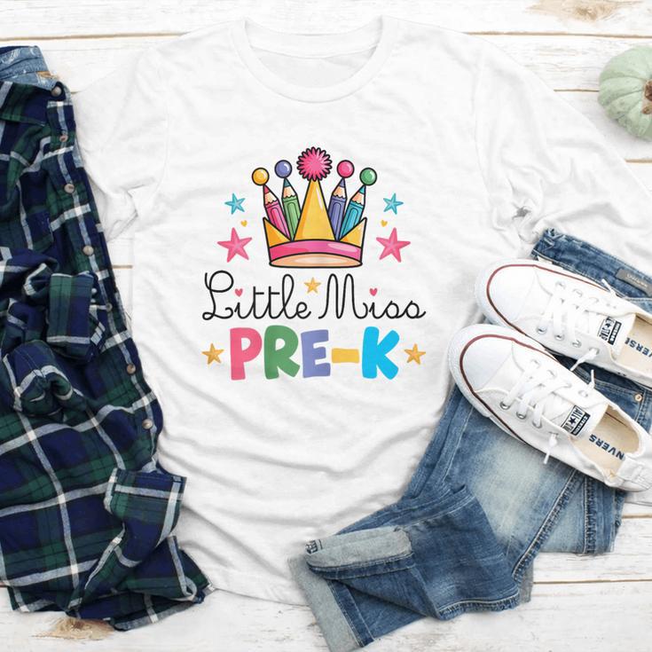 Miss Pre-K Pencils Crown Cute Back To School First Day Girls Youth Long Sleeve Tee Miss Pre-K Pencils Crown Cute Back To School First Day Girls Youth Long Sleeve Tee