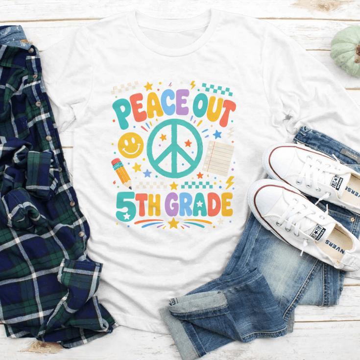 Peace Out 5th Grade Retro Back To School Students Youth Long Sleeve Tee Peace Out 5th Grade Retro Back To School Students Youth Long Sleeve Tee