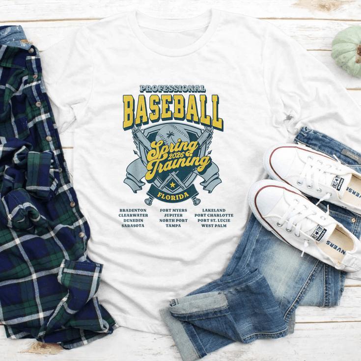 Professional Baseball Spring Training 2026 Florida Cities Youth Long Sleeve Tee