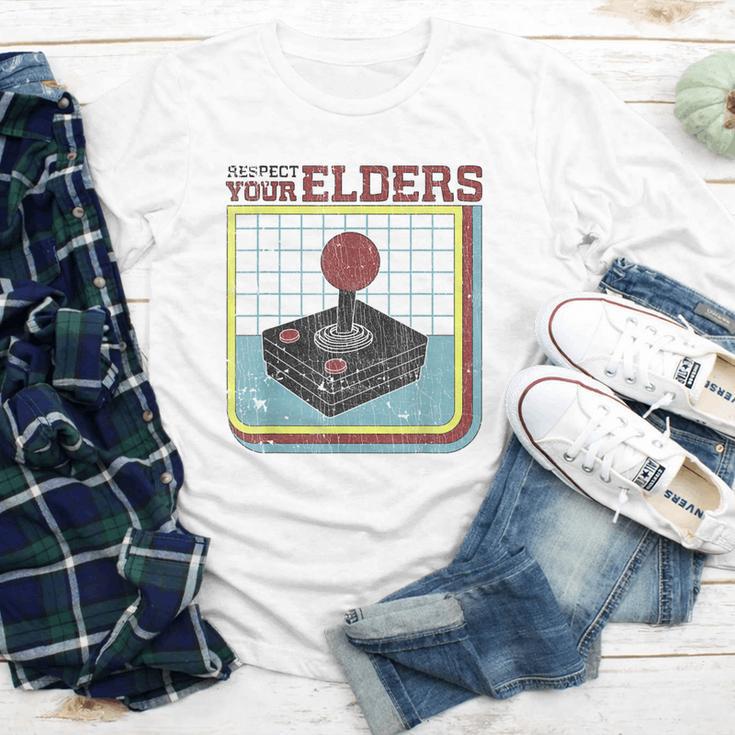 Respect Your Elders Retro Gamer Joystick Back To School Youth Long Sleeve Tee Respect Your Elders Retro Gamer Joystick Back To School Youth Long Sleeve Tee