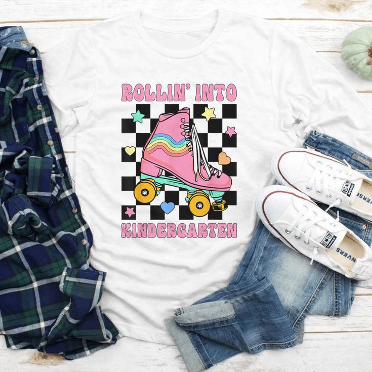 Rolling Into Kindergarten Roller Skating Girl Back To School Youth Long Sleeve Tee Rolling Into Kindergarten Roller Skating Girl Back To School Youth Long Sleeve Tee