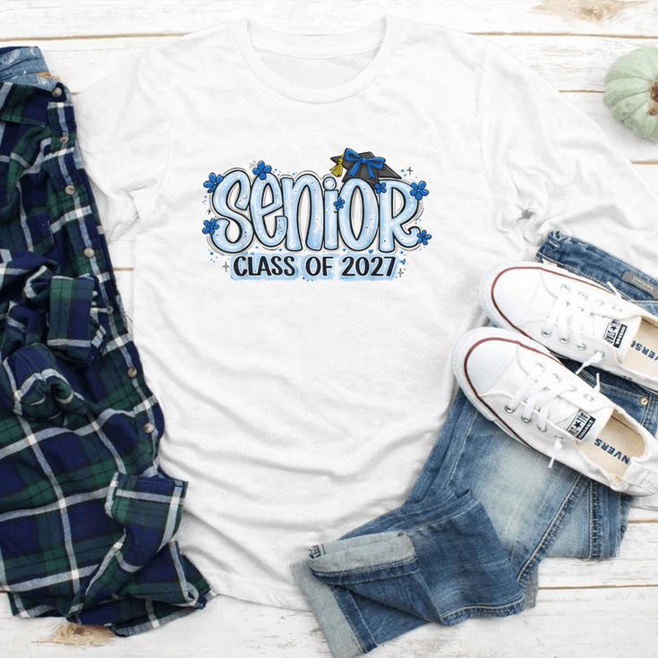 Senior 2027 Blue Girls Class Of 27 Back To School Youth Long Sleeve Tee Senior 2027 Blue Girls Class Of 27 Back To School Youth Long Sleeve Tee