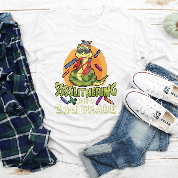 Slithering Into 2nd Grade First Day Back To School Snake Performance Youth Long Sleeve Tee Slithering Into 2nd Grade First Day Back To School Snake Performance Youth Long Sleeve Tee