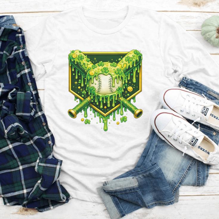 St Patrick's Day Baseball Boys Ice Cream Drip Youth Kids Premium Tri-Blend Youth Long Sleeve Tee