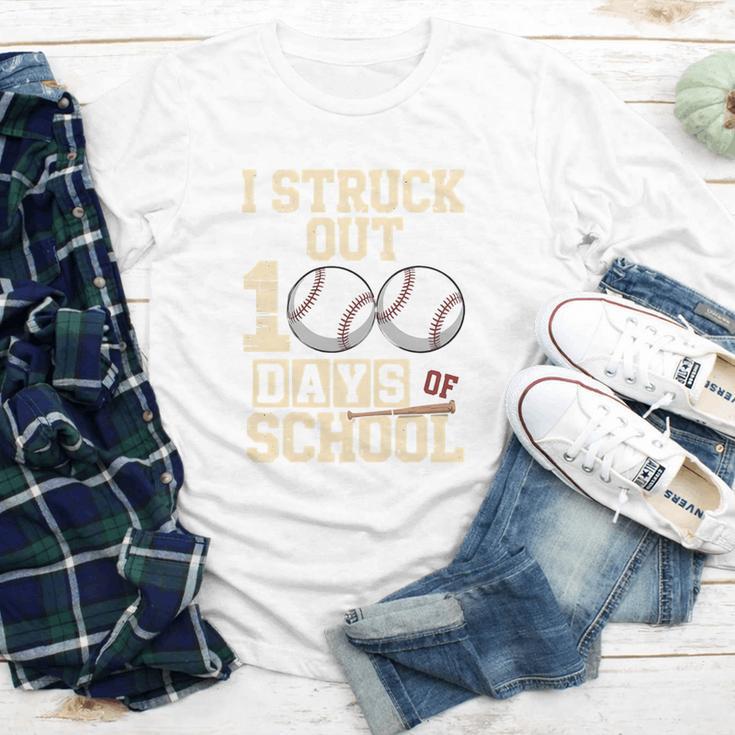 I Struck Out 100 Days Of School Baseball Fan Students Batter Premium Tri-Blend Youth Long Sleeve Tee I Struck Out 100 Days Of School Baseball Fan Students Batter Premium Tri-Blend Youth Long Sleeve Tee