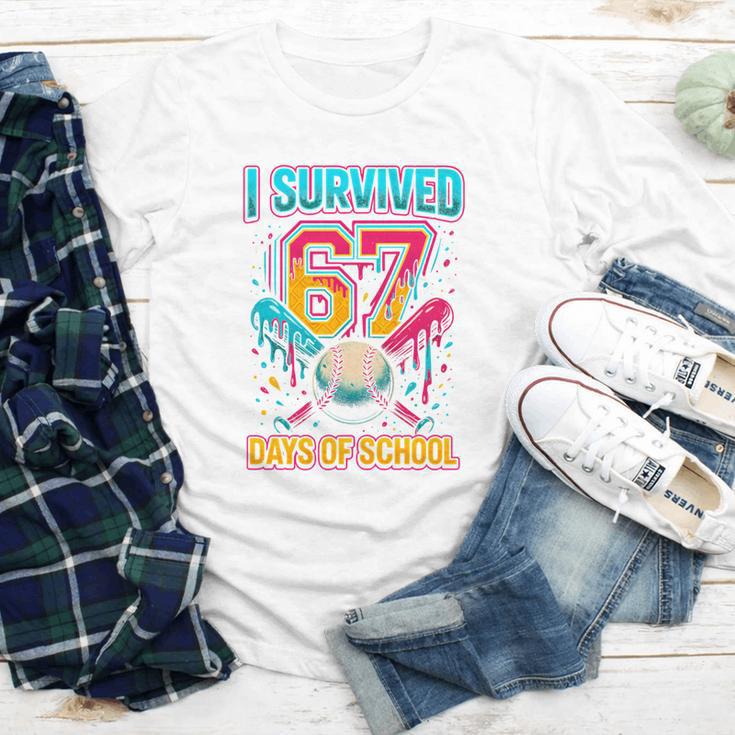 I Survived 67 Days Of School Baseball Drip Six Seven Meme Youth Long Sleeve Tee I Survived 67 Days Of School Baseball Drip Six Seven Meme Youth Long Sleeve Tee