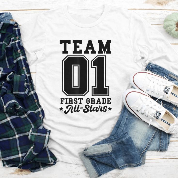Team 1st Grade All-Stars Back To School Sports Jersey Youth Long Sleeve Tee