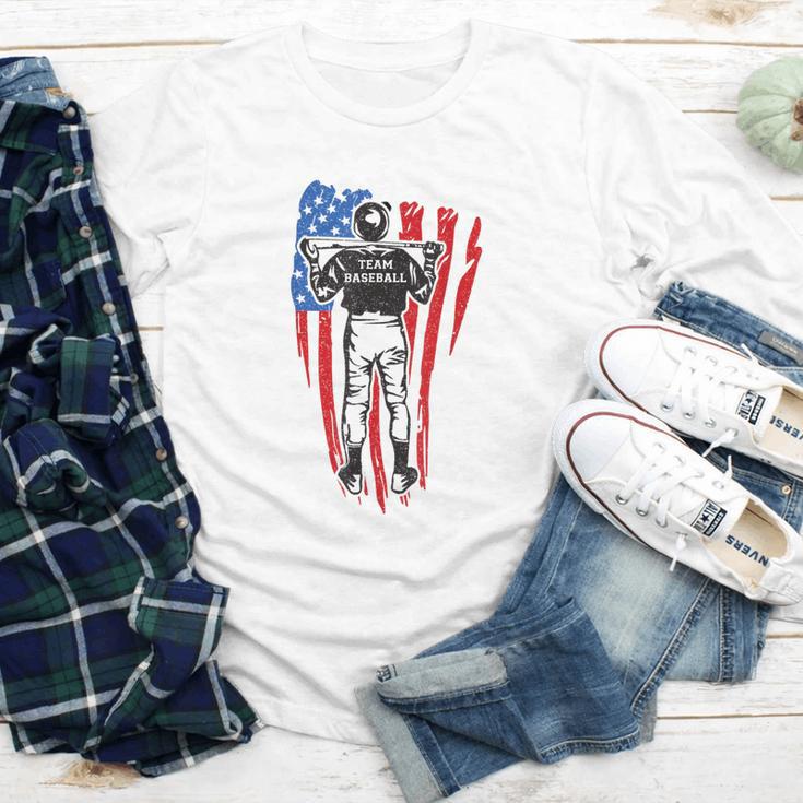 US Flag Baseball Player Batter Sport Lover Team Coach Family Youth Long Sleeve Tee US Flag Baseball Player Batter Sport Lover Team Coach Family Youth Long Sleeve Tee