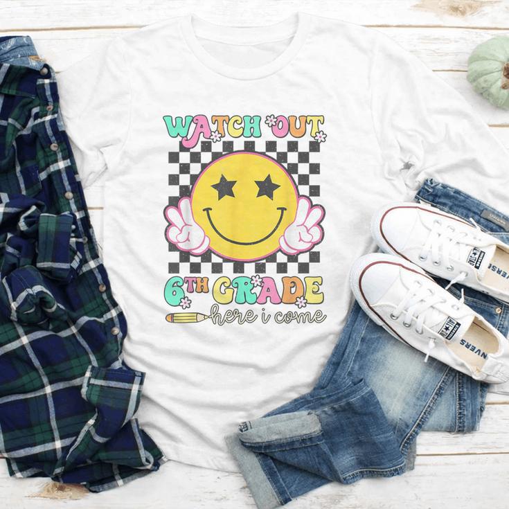 Watch Out 6th Grade Here I Come Back To School Sixth Grade Youth Long Sleeve Tee