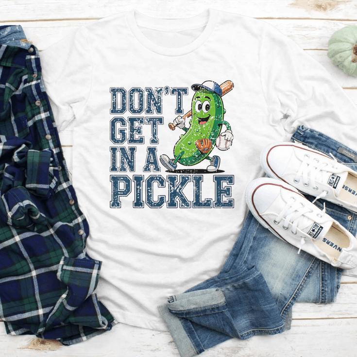 Youth Baseball Catcher Humor Don’t Get In A Pickle Youth Long Sleeve Tee Youth Baseball Catcher Humor Don’t Get In A Pickle Youth Long Sleeve Tee