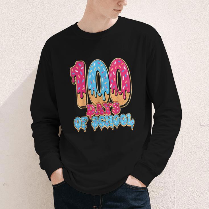 100 Days Of School Baseball Drip 100th Day Of School Youth Long Sleeve Tee 100 Days Of School Baseball Drip 100th Day Of School Youth Long Sleeve Tee