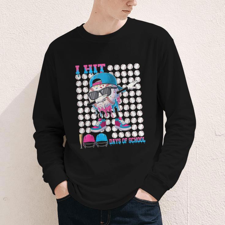 100 Days Of School Baseball Drip Boys Kids 100th Day School Youth Long Sleeve Tee 100 Days Of School Baseball Drip Boys Kids 100th Day School Youth Long Sleeve Tee