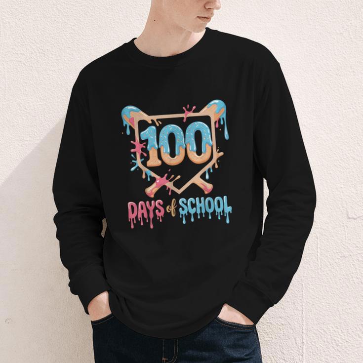 100 Days Of School Baseball Drip 100 Days Of School Youth Long Sleeve Tee 100 Days Of School Baseball Drip 100 Days Of School Youth Long Sleeve Tee