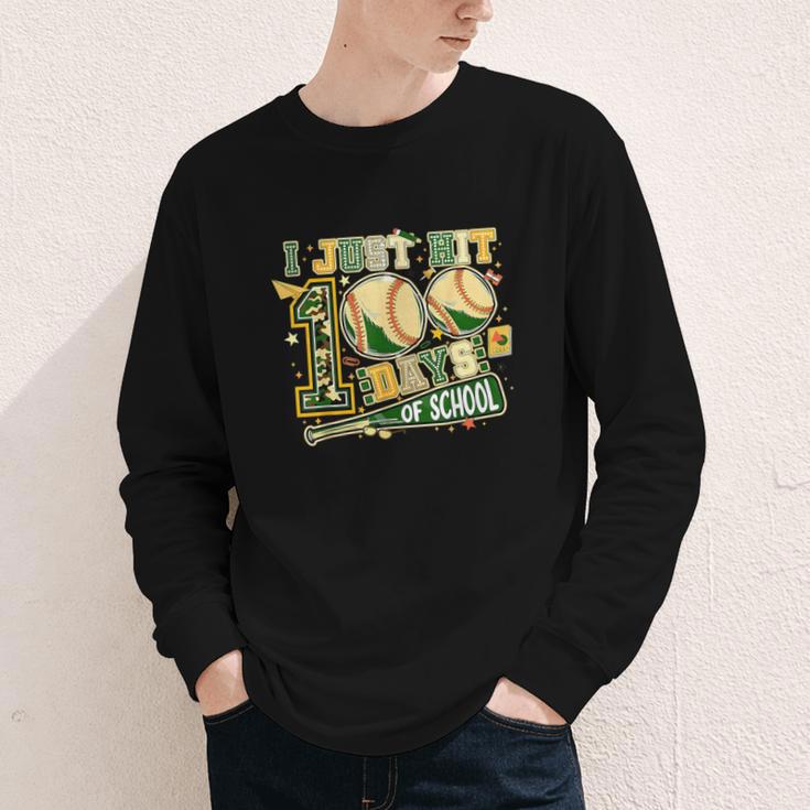 100 Days Of School Baseball I Just Hit 100 Days Boy COUNSELO Youth Long Sleeve Tee 100 Days Of School Baseball I Just Hit 100 Days Boy COUNSELO Youth Long Sleeve Tee