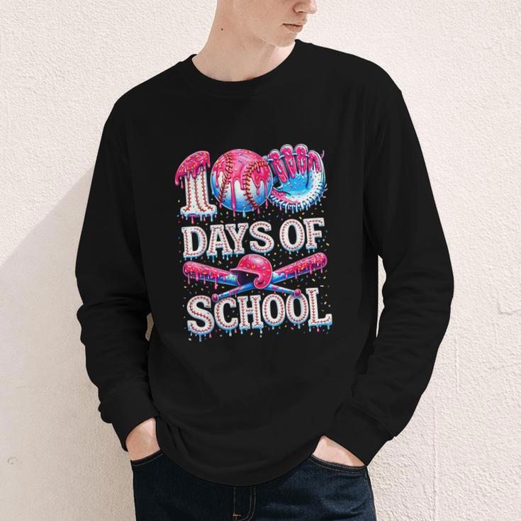 100 Days Of School Baseball Lover Donut Drip Boy Girl Youth Long Sleeve Tee 100 Days Of School Baseball Lover Donut Drip Boy Girl Youth Long Sleeve Tee