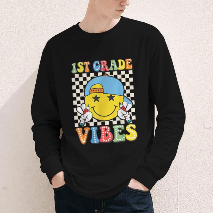 1st Grade Vibes Kids Back To School Class First Grade Boys Youth Long Sleeve Tee 1st Grade Vibes Kids Back To School Class First Grade Boys Youth Long Sleeve Tee