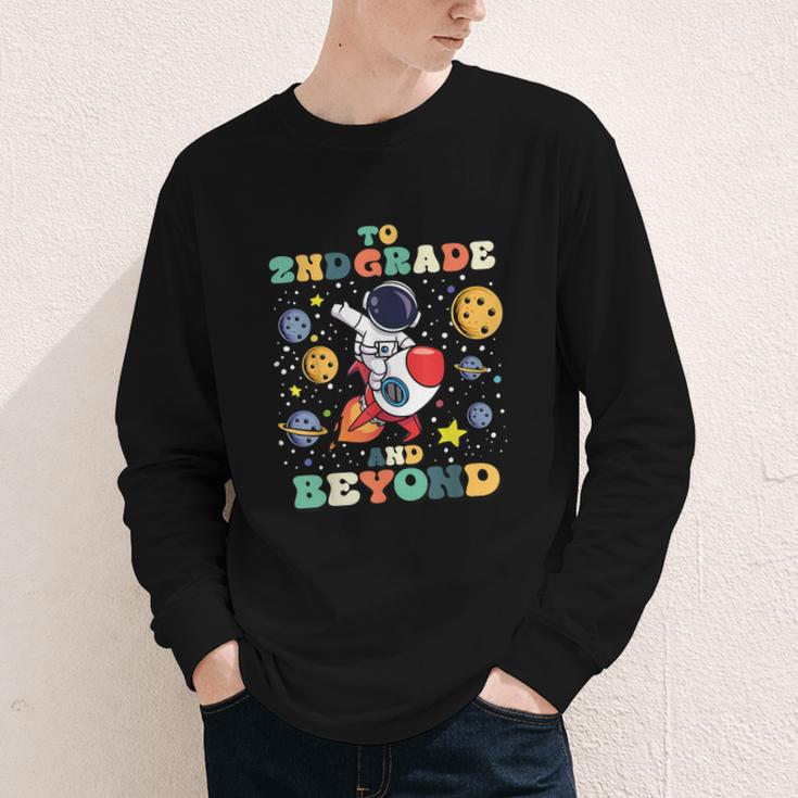 To 2nd Grade And Beyond Second Astronaut Back To School Youth Long Sleeve Tee To 2nd Grade And Beyond Second Astronaut Back To School Youth Long Sleeve Tee