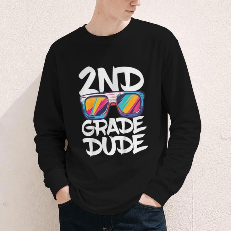 2nd Grade Dude Shirt Back To School Second Grade Boy Girl Youth Long Sleeve Tee