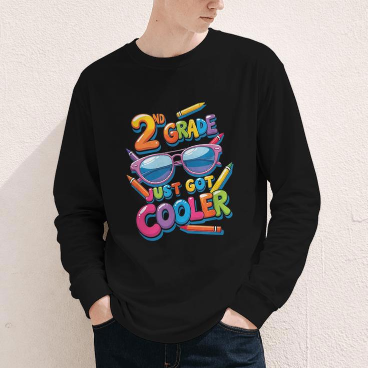 2nd Grade Just Got Cooler Shirt Back To School Kids Youth Long Sleeve Tee 2nd Grade Just Got Cooler Shirt Back To School Kids Youth Long Sleeve Tee