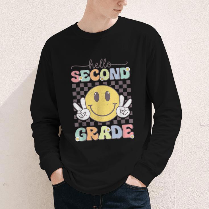 2nd Grade Team Back To School Hello Second Grade Smile Face Youth Long Sleeve Tee 2nd Grade Team Back To School Hello Second Grade Smile Face Youth Long Sleeve Tee