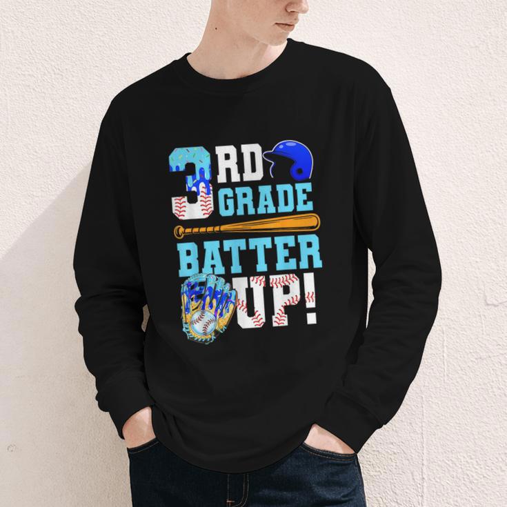 3rd Grade Back To School Baseball Drip Ice Cream Batter Up Youth Long Sleeve Tee 3rd Grade Back To School Baseball Drip Ice Cream Batter Up Youth Long Sleeve Tee