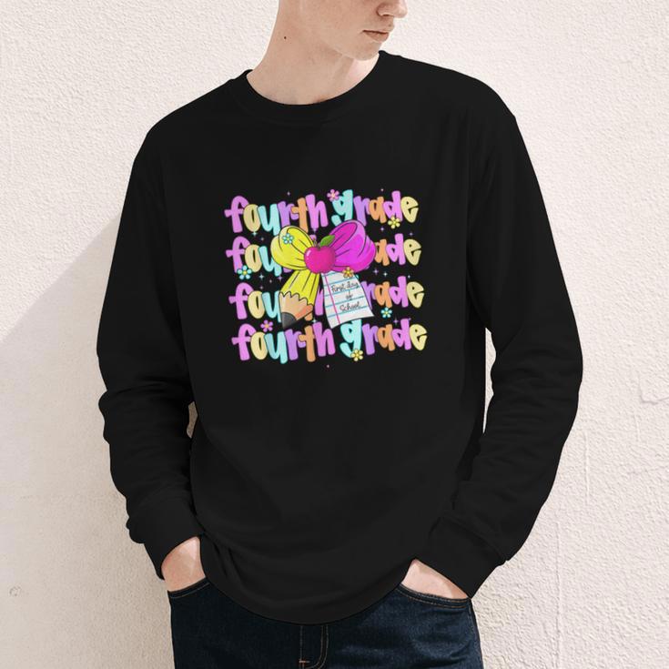 4th Grade For Girls Back To School First Day Fourth Grade Youth Long Sleeve Tee 4th Grade For Girls Back To School First Day Fourth Grade Youth Long Sleeve Tee