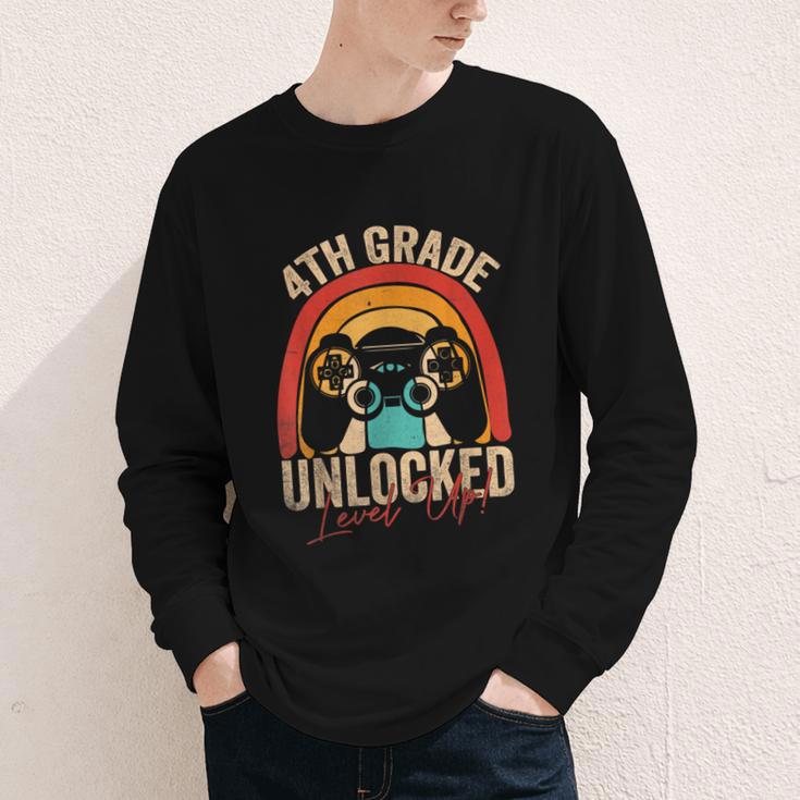4th Grade Unlocked Level Up Gamer Back To School Fourth Youth Long Sleeve Tee 4th Grade Unlocked Level Up Gamer Back To School Fourth Youth Long Sleeve Tee