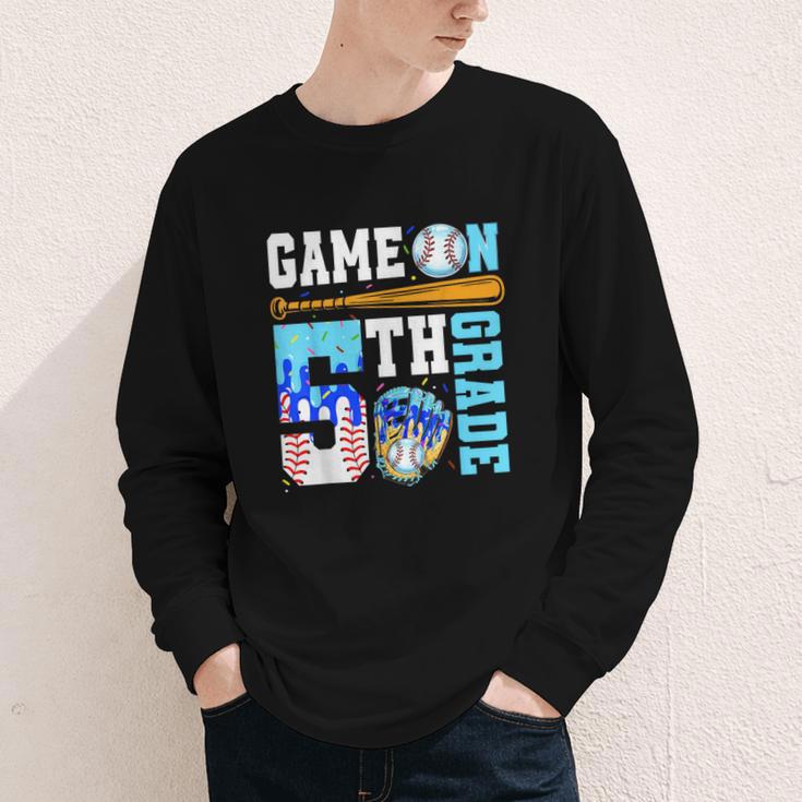 5th Grade Back To School Baseball Drip Ice Cream Game On Youth Long Sleeve Tee 5th Grade Back To School Baseball Drip Ice Cream Game On Youth Long Sleeve Tee