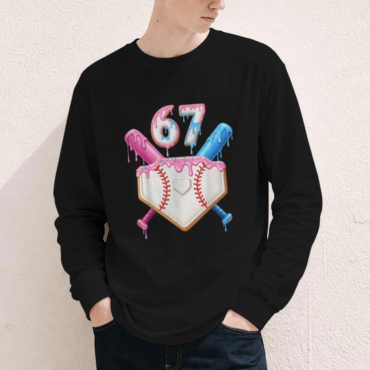 6 7 Baseball Dripping Six Seven Gen Alpha Slang Youth Long Sleeve Tee 6 7 Baseball Dripping Six Seven Gen Alpha Slang Youth Long Sleeve Tee
