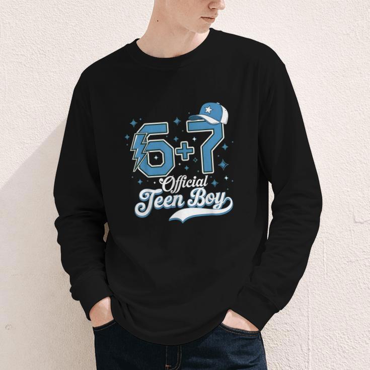 6 7 Meme Official Teenager 13th Birthday Baseball Boy Youth Long Sleeve Tee 6 7 Meme Official Teenager 13th Birthday Baseball Boy Youth Long Sleeve Tee