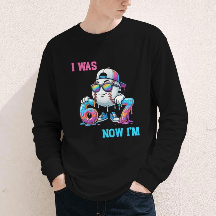 I Was 6 Now I'm 7 Baseball Birthday Drip Ice Cream Boy Youth Long Sleeve Tee I Was 6 Now I'm 7 Baseball Birthday Drip Ice Cream Boy Youth Long Sleeve Tee
