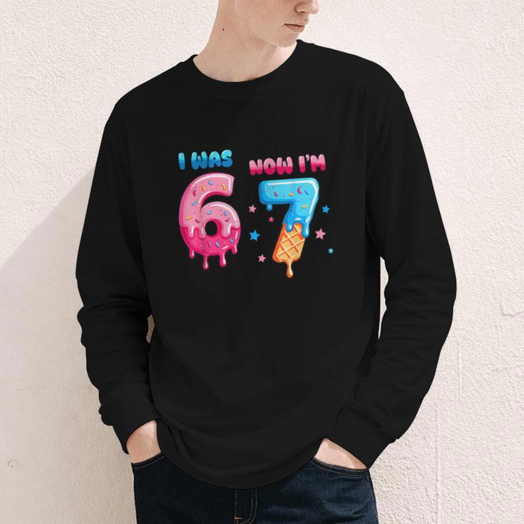 I Was 6 Now I'm 7 Birthday Baseball Drip For Boys Kid Youth Long Sleeve Tee I Was 6 Now I'm 7 Birthday Baseball Drip For Boys Kid Youth Long Sleeve Tee